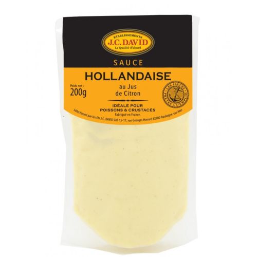 Heat-and-pour "Hollandaise" sauce, no colouring - 200ml - ideal with asparagus, to prepare benedict eggs or with fish