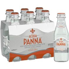 Acqua Panna natural still water glass bottle -  6 x 250 ml 