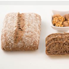Pre-baked pave bread with walnuts by MOF Frederic Lalos - 400g (frozen) / follow our cooking tip - ideal with farm cheese