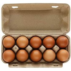 Certified local organic eggs - 10 pieces