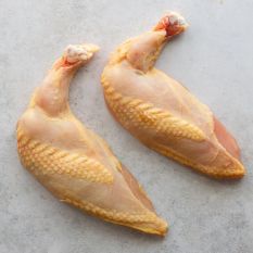Corn-fed yellow 2 x chicken supreme bone-in skin-on 94 aed/kg - 2 x 250g - (halal) (frozen) - price will be adjusted as per final weight