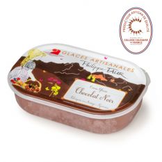 Artisanal dark chocolate ice cream - 750ml - 100% natural, no coloring, no taste enhancer, no artificial aroma, no preservative