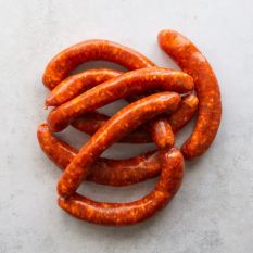 Raw Australian beef chorizo sausages 45g/piece / 22 pieces per pack - (halal) (frozen)