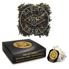Earl Grey Imperial, bergamot flavoured Darjeeling tea - 30 French cotton muslin tea infusers