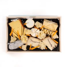 Freshly pre-cut farm cheese assortment prepared "in-house" by MOF Philippe Caillouet - Ready to serve
