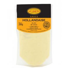 Heat-and-pour "Hollandaise" sauce, no colouring - 200ml - ideal with asparagus, to prepare benedict eggs or with fish