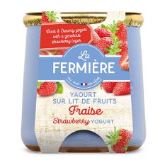 Whole milk strawberry-gooseberry yogurt - 140g