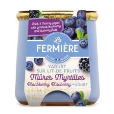 Whole milk blackberry & blueberry yoghurt - 140g