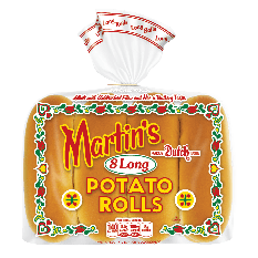 Long potato roll 6 inch for hot dog - 8pcs (frozen)