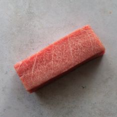 Frozen bluefin tuna belly Otoro saku block from Japan - about 300g / 1500 aed/kg - price will be adjusted as per final weight