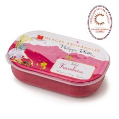 Artisanal raspberry sorbet - 750ml (frozen) - 100% natural, no coloring, no taste enhancer, no artificial aroma, no preservative