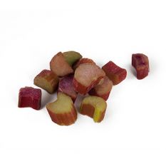 IQF frozen red rhubarb in pieces - 1kg