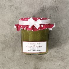 Alsatian rhubarb jam 100% natural, no preservative, no flavoring - 220g