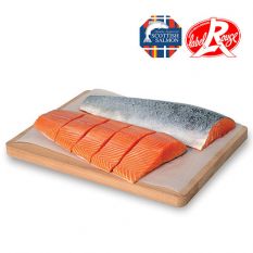 Fresh Scottish salmon fish fillet Red Label / sushi-grade quality 295 aed/kg - 1.5/2kg  price will be adjusted as per final weight
