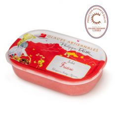Artisanal strawberry sorbet - 750ml - 100% natural, no coloring, no taste enhancer, no artificial aroma, no preservative 