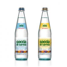 Sparkling mineral water in glass bottle 9 aed/bottle - 12 x 1L 