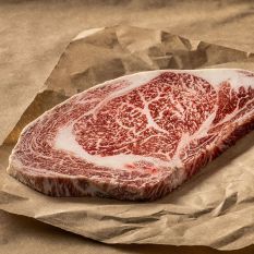 Chilled fullblood wagyu beef ribeye steak MS9+ - (halal) - 100% hormone & antibiotic-free - price will be adjusted as per final weight