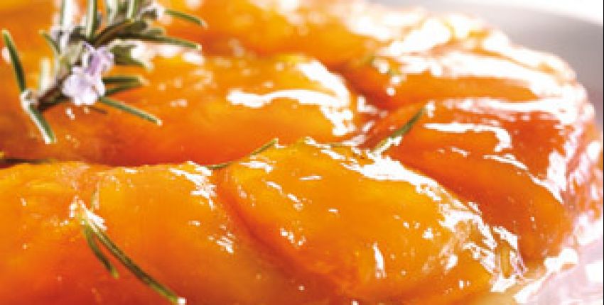 SUMMER peach with rosemary thin tart (video)