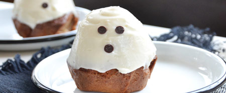 Halloween recipe : Ghost cupcakes
