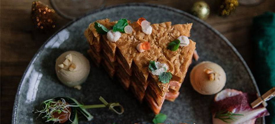 CHRISTMAS Salmon mille-feuille