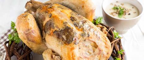 Bresse turkey infused with black truffle