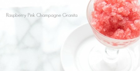 Raspberry Pink Champagne* granita