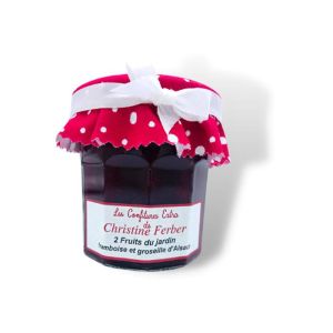 Alsatian redcurrant & raspberry jam - 100% natural, no preservative, no flavoring 220g