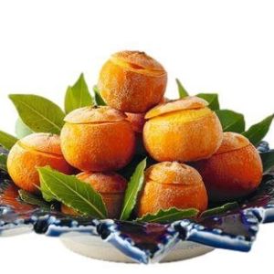 Mandarine fruit sorbet in its skin - 200g x 2 pieces (frozen) - 100% vegan, 100% natural