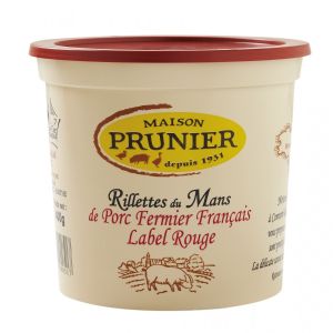 Red Label "Prunier" pork rillettes - 220g (non-halal)
