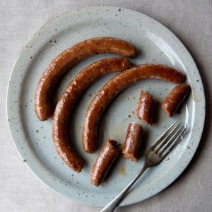 Raw Australian lamb merguez sausages 45g/piece / 22 pieces per pack - (halal) (frozen)