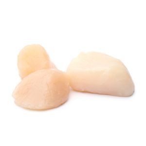 NEW Wild-caught raw scallops from Normandy, without roe, sashimi quality - 48pcs per bag -1kg (frozen) - price will be adjusted as per final weight