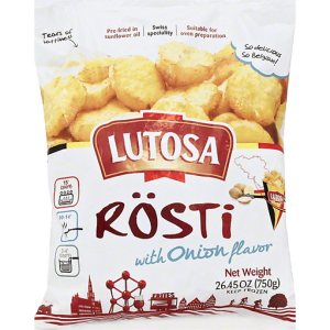 Pre fried rostis with onion - 1kg (frozen) - EXPIRY 12.10