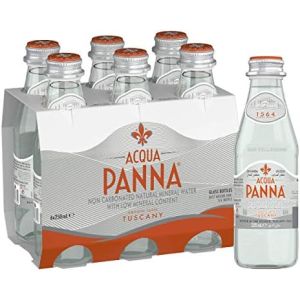 Acqua Panna natural still water glass bottle -  6 x 250 ml 