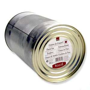 Duck fat in tin, slightly salted - 3.6kg (halal)