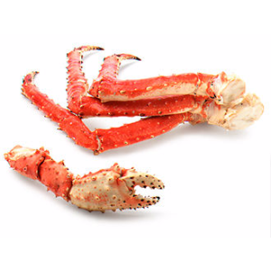 Wild cooked king crab leg skin-on, portion 700g, 1200 aed/kg - (frozen) - price will be adjusted as per final weight