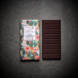 Almond-hazelnut praline dark chocolate bar 115g - Expiry 26.08.22