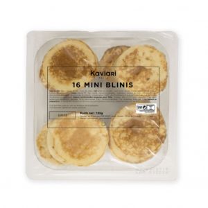 Mini cocktail blinis 16 pieces - 135g (frozen) - delicate and fluffy