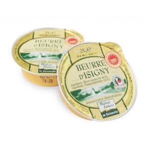 Portions butter AOP salted in cup 25g x 48pc - (frozen)