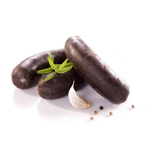 French black pudding with onions / "boudin noir aux oignons" vacuum packed - 8 x 125g - 1 week lead time