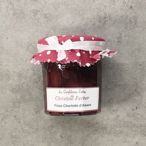 Alsatian Charlotte strawberry jam 100% natural, no preservative, no flavoring - 220g 