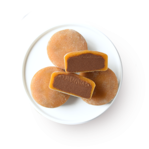 NEW vegan chocolate hazelnut mochi ice cream - set of 4 pieces - no artificial sweetener or colouring