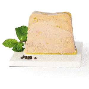Half-cooked duck foie gras terrine - 500g (halal) - to be stored in chiller