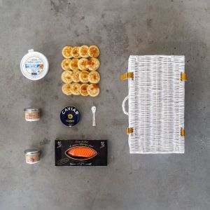 Luxury hamper for caviar & seafood lovers