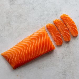 Mild smoked Scottish salmon heart loin - 200g  - very delicate and mellow