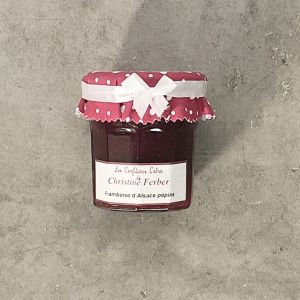 Alsatian raspberry with seeds jam 100% natural, no preservative, no flavoring - 220g
