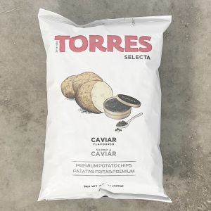 Gourmet potato crisps/chips with caviar - 125g