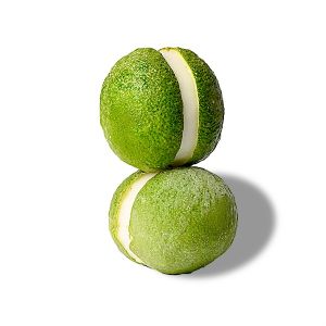 Lime sorbet in its skin - 100g x 4 pieces (frozen) - 100% vegan, 100% natural