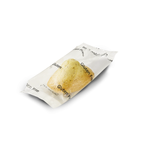 Gluten-free fully baked "pur beurre" madeleines 6 x 30g (frozen) - individually wrapped for microwave use / follow our cooking tip
