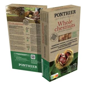 Vacuum packed whole chestnuts - 400g 