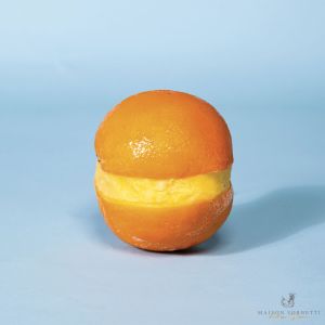 Frosted orange sorbet - 240g x 2 pieces (frozen) - 100% vegan, 100% natural